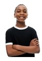 Camiseta Regular Manga Corta Negra Niño Negro de Gef