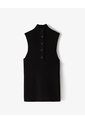 Camiseta Esqueleto Slim Tejido De Punto Negra Mujer Negro de Gef