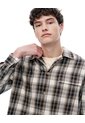 Camisa Oversize Habana Cuadros Hombre Marron de Gef