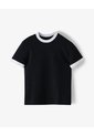 Camiseta Regular Manga Corta Negra Niño Negro de Gef