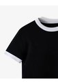Camiseta Regular Manga Corta Negra Niño Negro de Gef