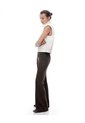 Pantalón Tiro Medio Bota Campana Chocolate Mujer Chocolate de Gef