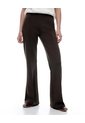 Pantalón Tiro Medio Bota Campana Chocolate Mujer Chocolate de Gef