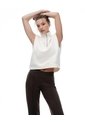 Pantalón Tiro Medio Bota Campana Chocolate Mujer Chocolate de Gef