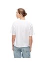 Camiseta Oversize Algodón Blanca Mujer Blanco de Gef