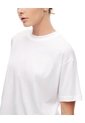 Camiseta Oversize Algodón Blanca Mujer Blanco de Gef