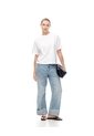 Camiseta Oversize Algodón Blanca Mujer Blanco de Gef
