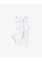 Camiseta Esqueleto Slim Rib Algodón Blanca Mujer Blanco de Gef
