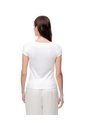Camiseta Slim Algodón Blanca Mujer Blanco de Gef