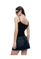 Camisilla Slim Algodón Negra Mujer Negro de Gef