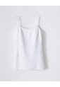 Camisilla Slim Algodón Blanca Mujer Blanco de Gef