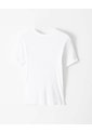 Camiseta Slim Rib Algodón Blanca Hombre Blanco de Gef