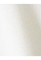 Camiseta Manga Sisa Slim Rib Algodón Blanca Mujer Blanco de Gef