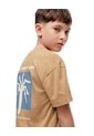 Camiseta Regular Algodón Habana Estampada Niño Marron de Gef