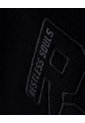 Camiseta Regular Algodón Negra Bordada Hombre Negro de Gef