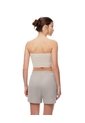 Short Relax Tiro Alto Texturizado Taupe Mujer Marron Claro de Gef