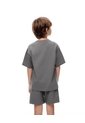 Conjunto Camiseta + Bermuda Gris Niño Gris de Gef