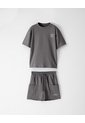 Conjunto Camiseta + Bermuda Gris Niño Gris de Gef