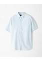Camisa Manga Corta Regular Algodón Azul Hombre Azul de Gef