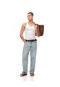 Camisilla Slim Algodón X2unds Blanca Hombre Blanco de Gef