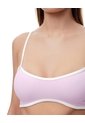 Top Soporte Medio Seamless Rosado Mujer Rosa de Gef