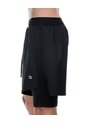Pantaloneta Deportiva Malla Interna Negra Hombre Negro de Gef
