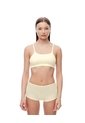 Short De Pijama Punto Calado Amarillo Mujer Amarillo de Gef