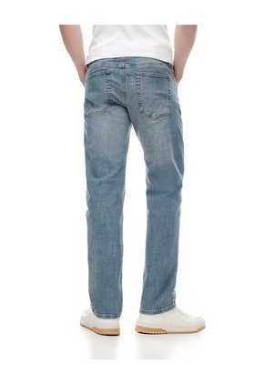 Jean Straight índigo Claro Hombre Azul