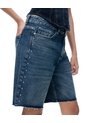 Bermuda Loose índigo Oscuro Mujer Azul Oscuro de Gef
