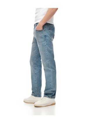 Jean Straight índigo Claro Hombre Azul