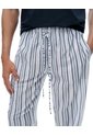 Pijama Relaxed Manga Corta Azul Con Rayas Hombre Azul de Gef