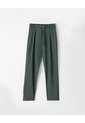 Pantalón Recto Tiro Alto Verde Mujer Verde de Gef