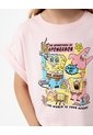 Camiseta Regular Bob Esponja Rosa Niña Rosa de Gef