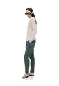 Pantalón Recto Tiro Alto Verde Mujer Verde de Gef