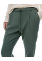 Pantalón Recto Tiro Alto Verde Mujer Verde de Gef