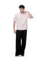 Camisa Regular Manga Corta Palo De Rosa Hombre Rosa Claro de Gef