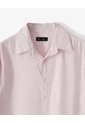 Camisa Regular Manga Corta Palo De Rosa Hombre Rosa Claro de Gef