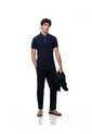 Polo Half Zip Regular Azul Hombre Azul de Gef