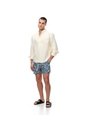 Pantaloneta De Baño Estampada Hombre Azul de Gef
