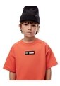 Camiseta Oversize Algodón Naranja Niño Naranja de Gef