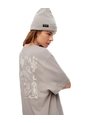 Camiseta Oversize Algodón Taupe Estampada Mujer Marron Claro de Gef