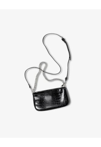 Bolso Baguette Texturizado Negro Mujer Gef