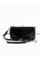 Bolso Baguette Texturizado Negro Mujer de Gef