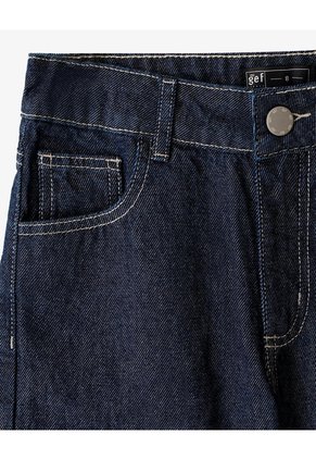 Bermuda Denim Regular índigo Oscuro Niño Azul