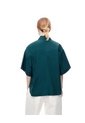 Camisa Manga Corta Oversize Algodón Verde Mujer Verde de Gef