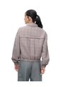 Chaqueta Regular Café Cuadros Mujer Cafe de Gef