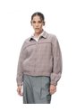 Chaqueta Regular Café Cuadros Mujer Cafe de Gef