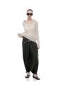 Pantalón Balloon Tiro Medio Verde Mujer Verde de Gef