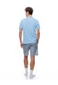 Pijama Regular Manga Corta Azul Con Rayas Hombre Azul de Gef