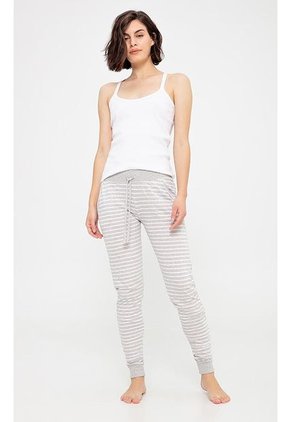 Pantalón Pijama Gris-Blanco Gef Miwi